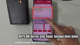 RD79-6M Barrier Gate Radar App Einrichtungs- und Parameterkonfigurationsanleitung